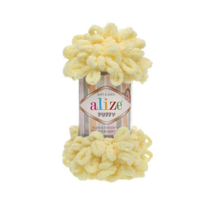 Alize Puffy 13 vaaleankeltainen 100g PUFFY-13 Alize Puffy 13 vaaleankeltainen 100g PUFFY-13