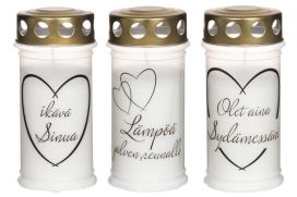 Polar Suomi hautakynttilä tekstillä 65h 601310