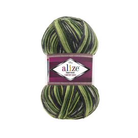 Lankava Alize Superwash 2696 Kirjava vihreä 100g ASWP-2696 POISTUU