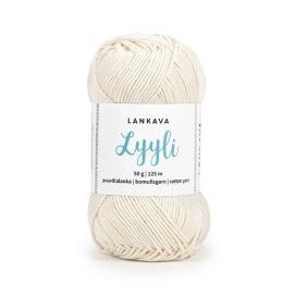 Lankava Lyyli puuvillalanka 803 kerma 50g