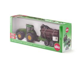Siku Siku John Deere 8430 ja tukkiperäkärry 1:50 313-1954