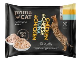 PrimaCat PC Fillets kana/juusto, tonnikala/kana 4x50g 9158