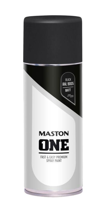 Spraymaali One matta musta 400ml 1109005M 908-540