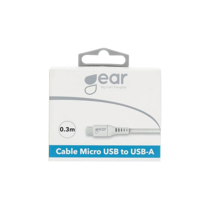 Gear MicroUSB -johto 0.3m GEAR MicroUSB-johto 0,3m