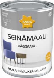 Ilves seinämaali maalarinvalkoinen 0,9L 