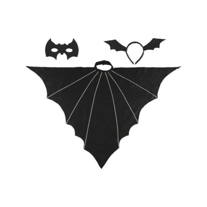 Festi Halloween lepakko asustesetti 3osaa 6-9v 640099 924-3842