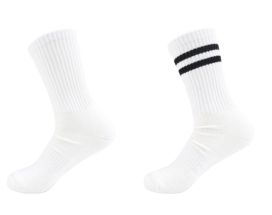 Tennissukat valkoinen/raita 3-pack