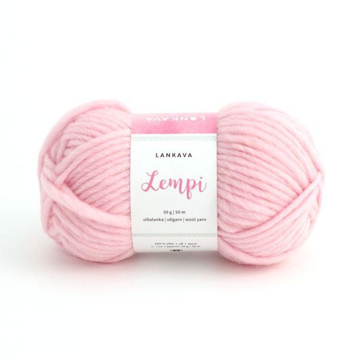Lankava Lempi villalanka 50g 108 vaaleanpunainen LEMPI-108 912-061 108