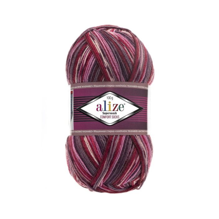 Alize Superwash 2698 Kirjava pinkki 100g ASWP-2698