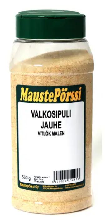 Valkosipulijauhe 0,8 prk (550g) 902-639