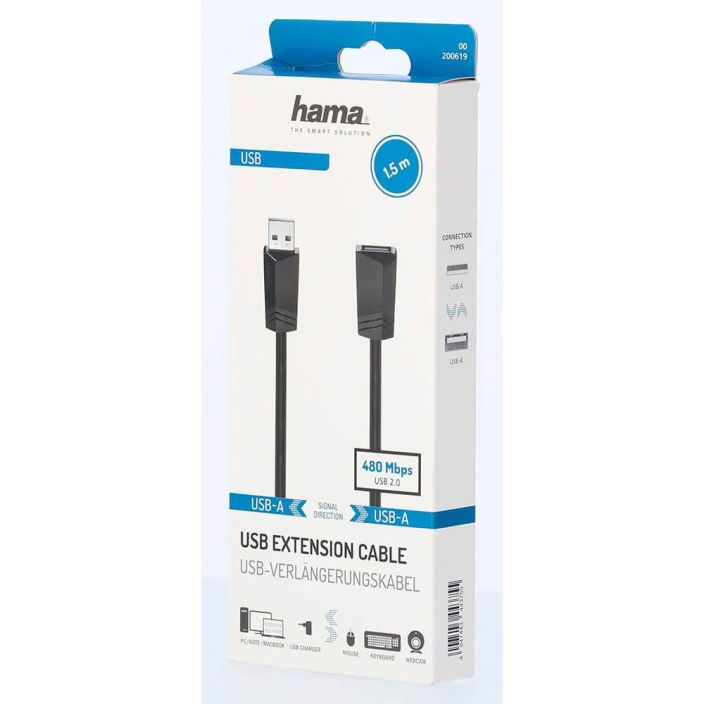 HAMA kaapeli USB 2.0 Extension 200619 998-3115