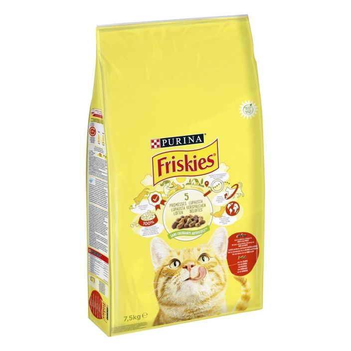 Friskies Adult nautaa,kanaa ja lis.kasviksia 7,5kg 12461342 969-1003