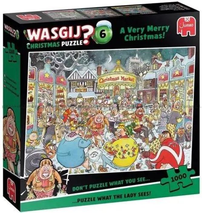 Wasgij A Very Merry Christmas 1000 palaa Unohda perinteiset palapelit, joissa kasaat kuvan laatikon kannesta! Wasgij on