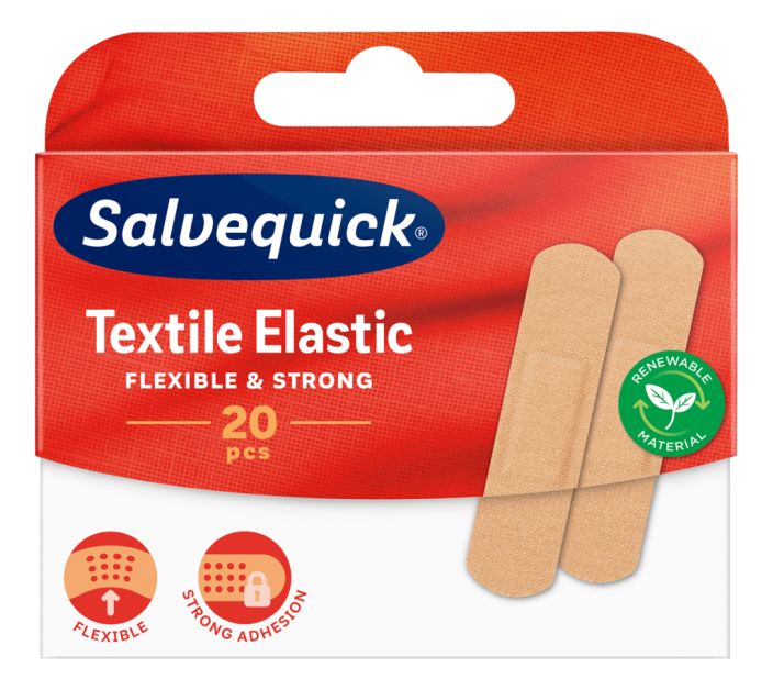 Salvequick 20kpl textil kangaslaastari 644224 950-061 Salvequick 20kpl textil kangaslaastari 644224 950-061