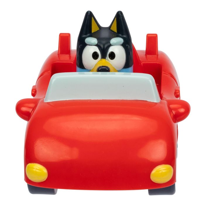 Bluey Mini racers hahmo ja ajoneuvo lajit. 90318 tuotekuva 1