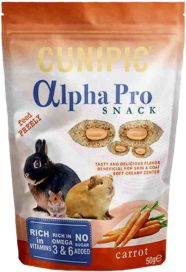 Cunipic Alpha Pro Snack Porkkanaherkku 50g