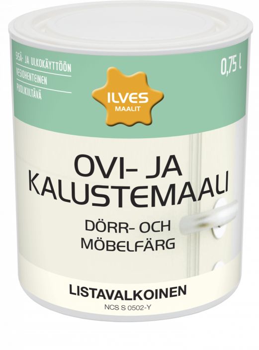 Ilves ovi- ja kalustemaali listavalk. 0,75L IL4720 920-635