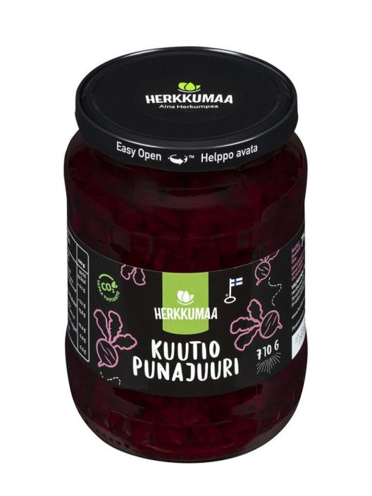 Herkkumaa kuutiopunajuuri 710/440g