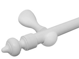 Pisla Isoäidintanko puu/valk. 28mm/160cm 60101040