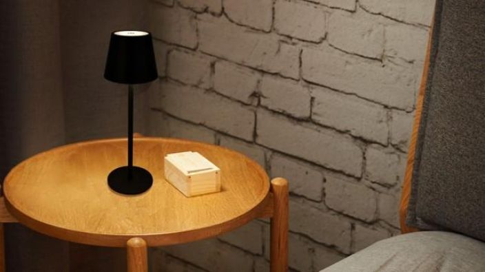 Led Energie Pöytävalaisin Praha ladattava musta 9811 tuotekuva 2