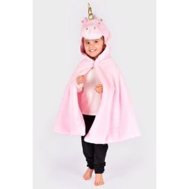 Yksisarvisviitta rooliasu 98-128cm vaaleanpunainen