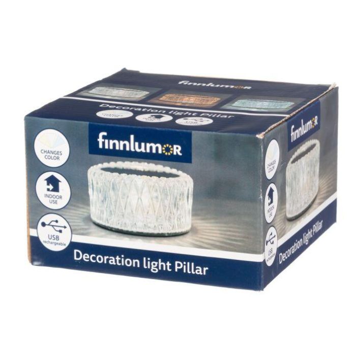 Finnlumor koristevalaisin Pilari matala 640564 924-8388