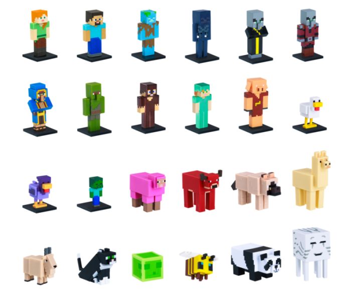 Minecraft 3D 6 cm hahmo 1 kpl yllätyspakkaus tuotekuva 1