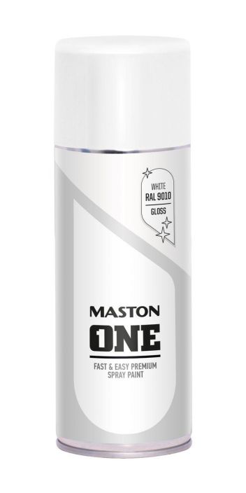 Spraymaali One Kiiltava valkoinen 400ml 1109010S 908-499