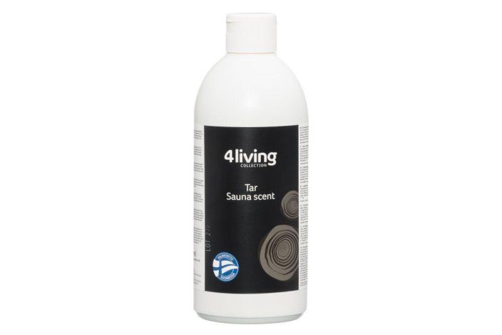 4Living loylytuoksu terva 500ml Loylytuoksu jossa tuoksuu mokkirannan soutuvene ja lampenevan saunan savut.