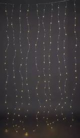 Jääkristalli Collection Jääkristalli LED-valoverho 90x225cm 300led lämminvalk.