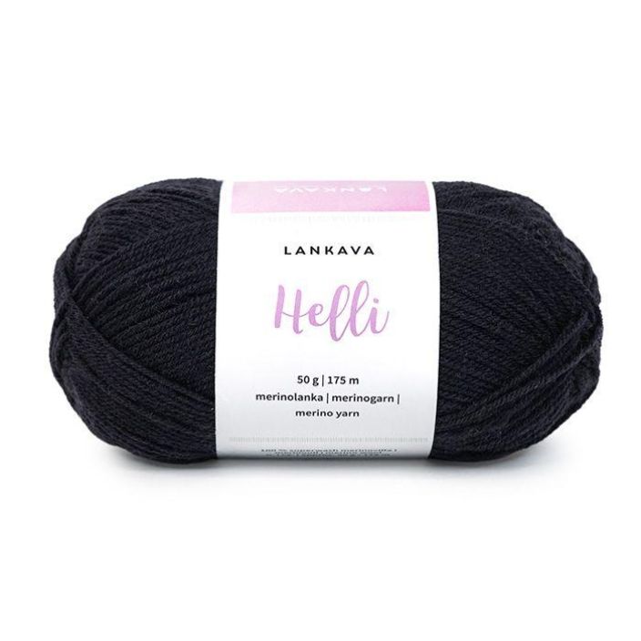 Lankava Helli 304 musta 50g HELLI-304