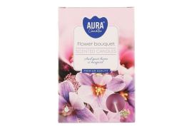 Aura Tuoksulämpökynttilä flower bouquet 6kpl 616166
