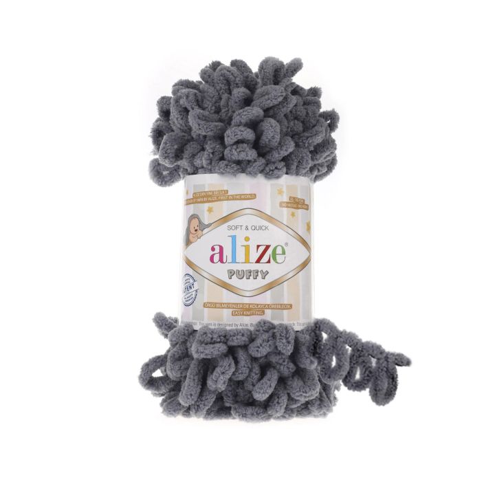 Alize Puffy 87 Tummanharmaa PUFFY-087 912-040