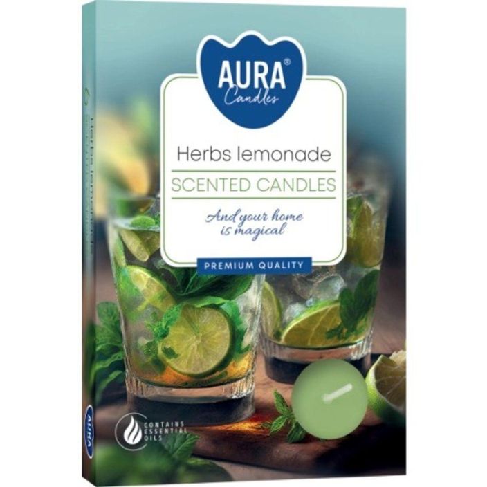 Tuoksulampokynttila Herbs lemonade 6kpl 641057 924-2358