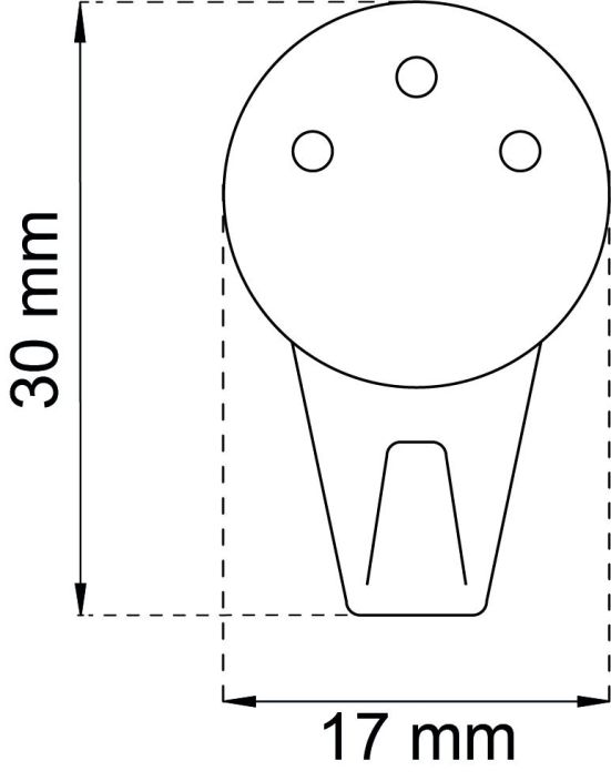Taulukoukku 612 valkoinen Koukku valkoista muovia.