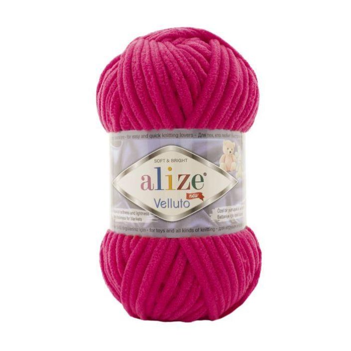 Alize Velluto lanka 798 fuksia 100g AVE-798