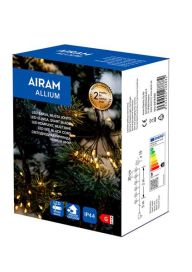 Airam Airam Allium 200led musta johto IP44 9478780