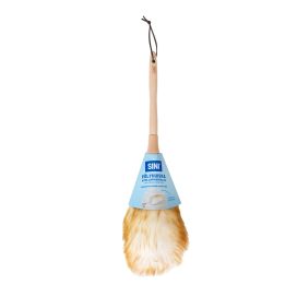 Sini pölyhuiska lampaanvillaa