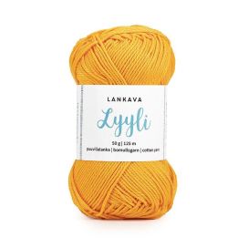 Lankava Lyyli puuvillalanka 823 papaija 50g