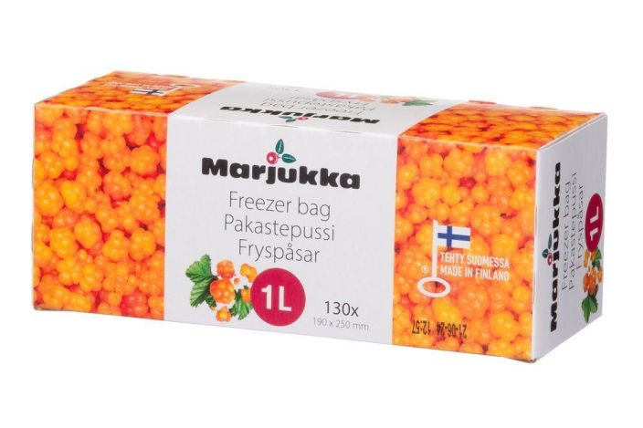 Marjukka pakastepussi 1L 130kpl 924-4664 1L