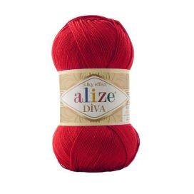 Alize Diva 106 punainen 100g