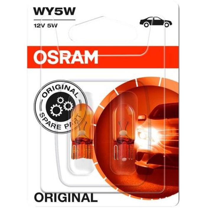 Osram 5W oranssi 2kpl 10-2827NA-02B 908-1684