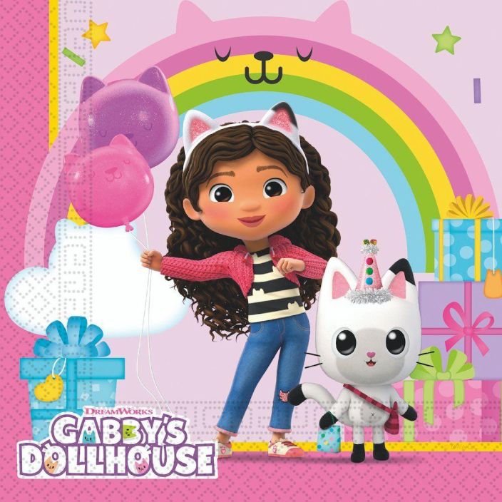 Lautasliina Gabby's Dollhouse 33x33 cm 20kpl 636094 924-3859
