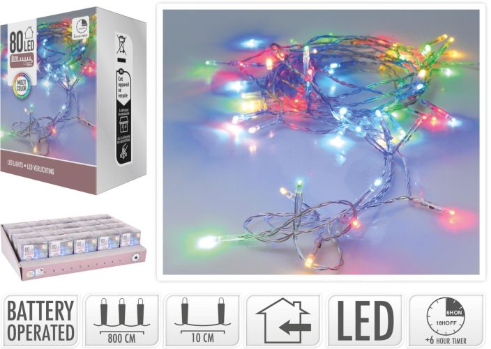 Paristovalot 80 led monivarinen ajastimella AXS300280/AX9800780 992-1032
