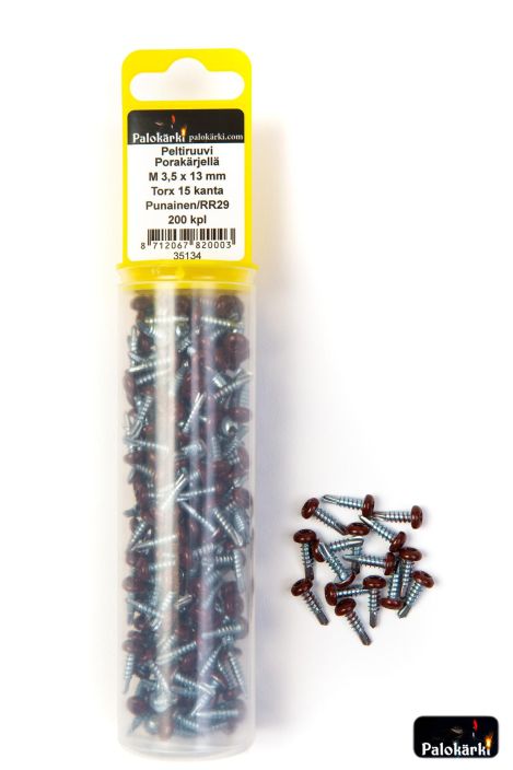 Peltiruuvi porakarjella M 3,5 x13mm 200kpl 35134 980-3105 Torx 15 pun. RR29