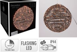 LED-valopallo extra warm white 300led 25cm