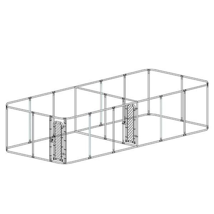 Koiratarha 3x8m 2-tarhainen 995-1913