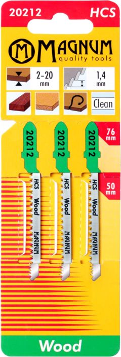 Pistosahantera 3kpl HCS 1,4/76mm 20212 980-1405