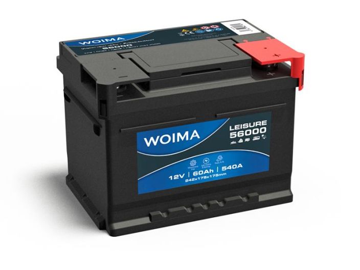 Woima vapaa-ajan akku 60Ah Koko 242×175×175mm. NOUTO VAIN MYYMALASTA!!