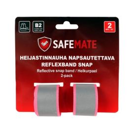 Safemate SafeMate Heijastinnauha napsautettava 2kpl pinkki